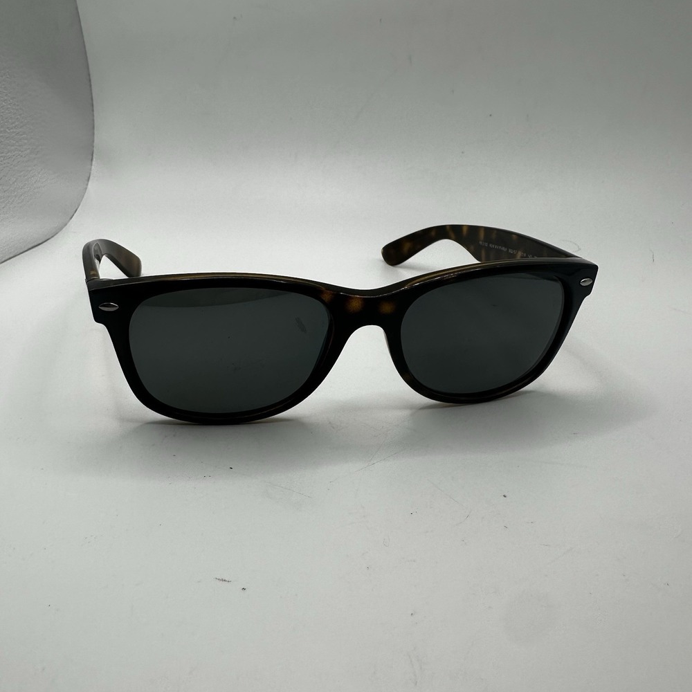 Ray-Ban RB2132 New Wayfarer Polarized Tortoise Brown/Green Sunglasses 55 18 3P